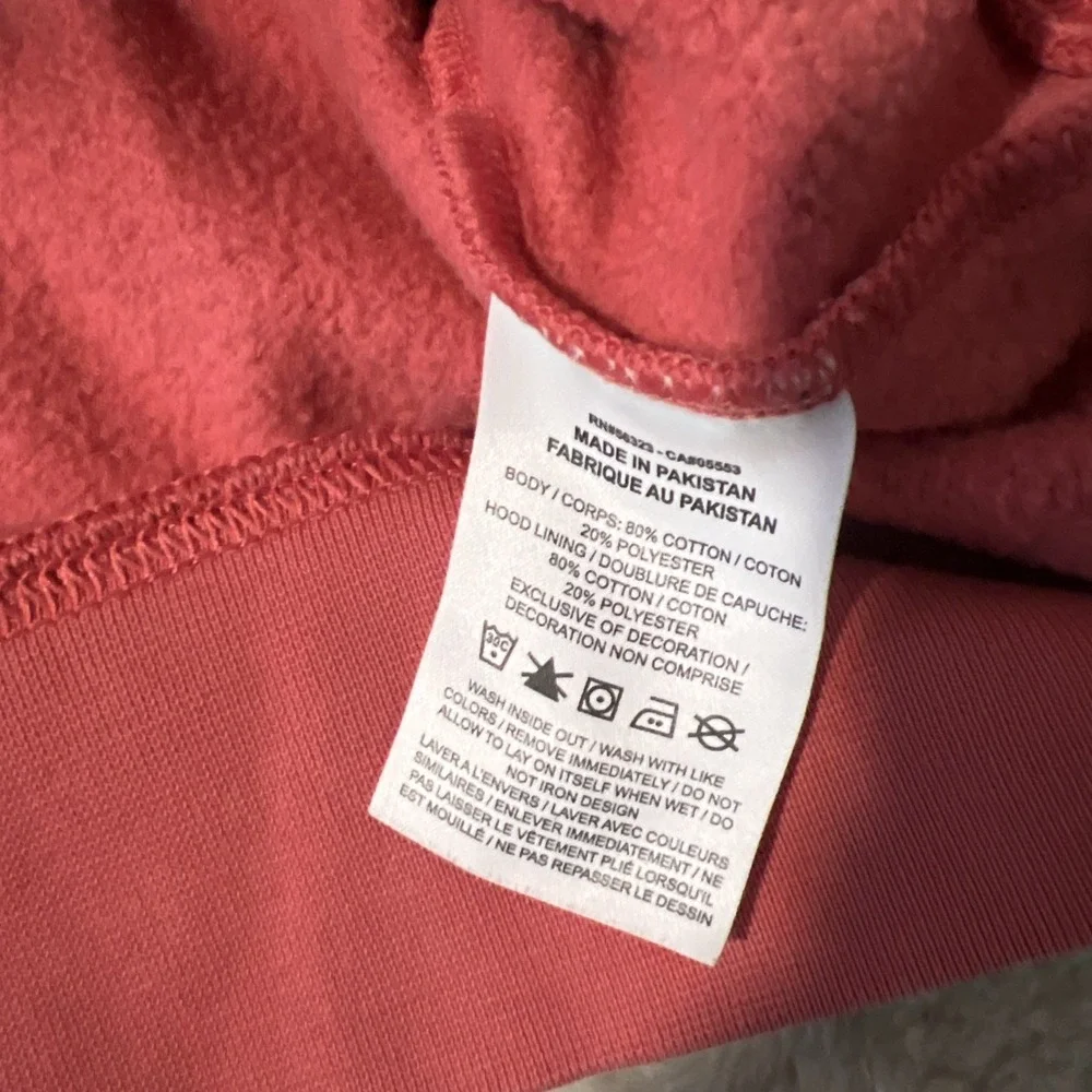 Nike Hoodie Men's Size 2X Full Zip Drawstring Athletic Sweatshirt Pink